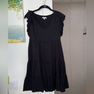 Max Studio Sleeveless Black Midi Dress